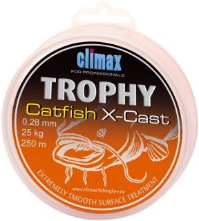 CLIMAX Trophy Catfish X-Cast - 0,39 mm - 40kg - barva: oranžová, návin 250 m CLIMAX Trophy Catfish X-Cast - 0,28 mm - 25kg - barva: oranžová, návin…
