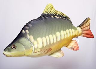 Plyšová ryba střední tuňák Imitace ryby střední kapr - lysec
