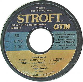 STROFT GTM - 0,22 mm - nosnost 5,1 kg - 50 m STROFT GTM - 0,09 mm - nosnost 1,2 kg - 50 m