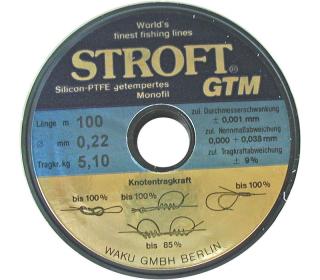 STROFT GTM - 0,30 mm - nosnost 8,0 kg - 200 m STROFT GTM - 0,08 mm - nosnost 0,95 kg - 100 m