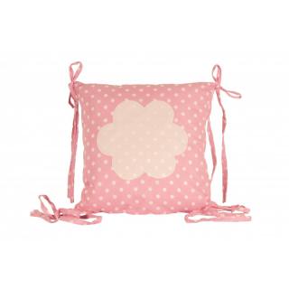 Bavlněný polštář pink Sofie - 34*34 cm