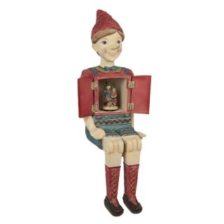 Dekorace Pinocchio s hracím strojkem -  19*18*46 cm