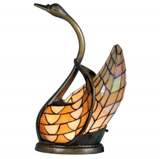 Dekorativní lampa Tiffany labuť - 45*30 cm 1x E14 / Max 40W