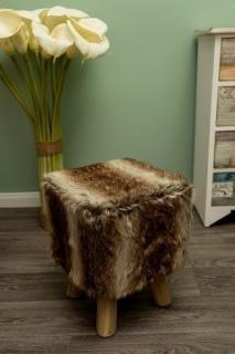Kožešinová stolička - 43*33 cm