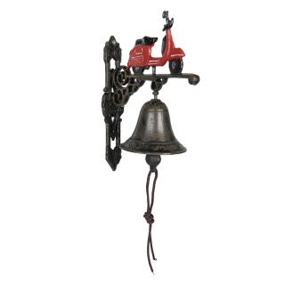 Litinový zvonek s motorkou Scooter - 	18*11*22 cm