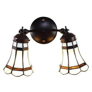 Nástěnná lampa Tiffany Bright Winter -  30*23*23 cm E14/max 2*25W