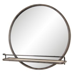Nástěnné zrcadlo s poličkou - 60*11*60 cm