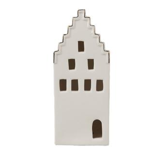 Porcelánový domek s Led světýlky Christmas - 7*6*16 cm