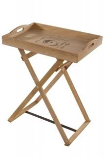 Servírovací stolek s podnosem - 63*48*35 cm
