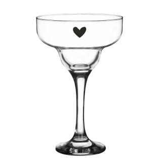 Sklenička srdce na martini - 7 * 17 cm / 200 ml