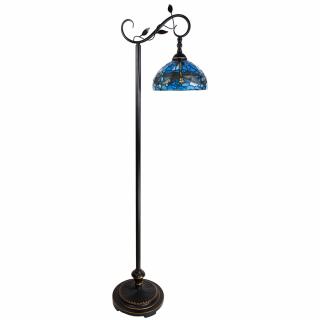 Stojací  lampa Tiffany - 36*25*152 cm E27/max 1*60W