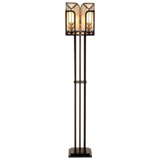 Stojací  lampa Tiffany Old New York - 35*28*182 cm E27/max 1*60W
