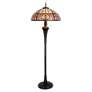 Stojací  lampa Tiffany - pr.56*165 cm 3x E27 / Max 60W