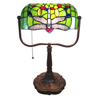 Stolní lampa Tiffany - 	25*25*42 cm E27/1*60W