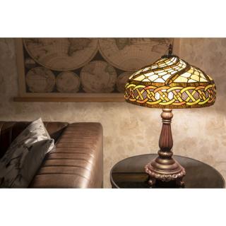 Stolní lampa Tiffany - Ø 38*57 cm E27/max 2*60W