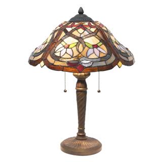 Stolní lampa Tiffany - 	Ø 40*54 cm E27/2*60W
