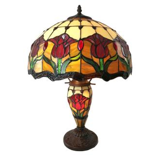 Stolní lampa Tiffany - Ø 41*57 cm E27/max 2*60W E14/max 1*25W
