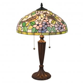 Stolní lampa Tiffany - 	Ø 41*60 cm / E27 / Max. 2x60W