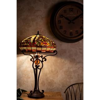 Stolní lampa Tiffany - Ø 42*59 cm E27/max 2*60W