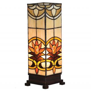 Stolní lampa Tiffany Orange Sun -  12*35 cm E14/max 1*40W