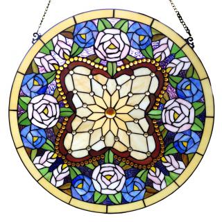 Vitrážový panel Tiffany - Ø 60 cm