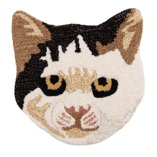 Vlněný kobereček Kočička -	35 * 35 cm