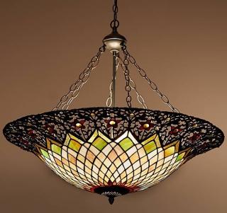 Závěsná lampa Tiffany - Ø 80*120 cm 3x E27/max. 3*60W
