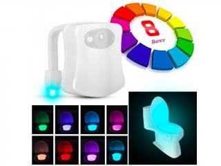 Led světlo na toaletu s detektorem pohybu (8 barev)