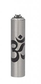 Zapalovač CLIPPER kovový - Silver Yoga Motiv 3