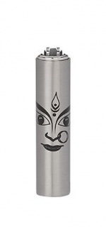 Zapalovač CLIPPER kovový - Silver Yoga Motiv 5