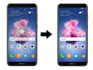 Výměna rozbitého skla displeje Huawei P Smart Barva mobilu: Černá - Black