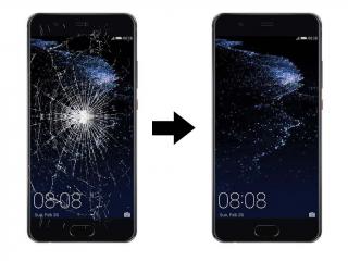 Výměna rozbitého skla displeje Huawei P10 Barva mobilu: Černá - Black