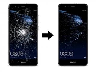 Výměna rozbitého skla displeje Huawei P10 Lite Barva mobilu: Černá - Black
