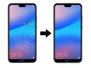 Výměna rozbitého skla displeje Huawei P20 Lite