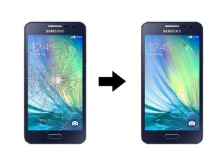 Výměna rozbitého skla displeje Samsung A3 Barevná varianta Samsung: Zlatá - Gold