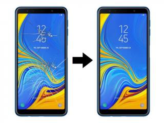 Výměna rozbitého skla displeje Samsung A7 2018 - A750