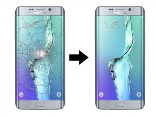 Výměna rozbitého skla displeje Samsung S6 Edge Barevná varianta Samsung: Bílá - White