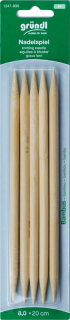 Jehlice ponožkové Grundl Bambus, délka 20cm - doprodej Délka jehlic v cm: 20, Velikost v mm: 2,50