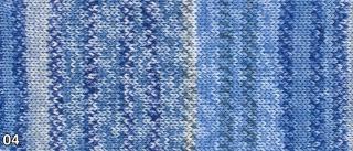 Příze Grundl Hot Socks Pearl color  (merino/kašmír/polyamid, 50 g) číslo: 04