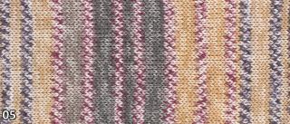 Příze Grundl Hot Socks Pearl color  (merino/kašmír/polyamid, 50 g) číslo: 05