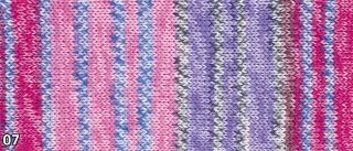 Příze Grundl Hot Socks Pearl color  (merino/kašmír/polyamid, 50 g) číslo: 07