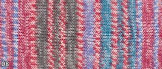 Příze Grundl Hot Socks Pearl color  (merino/kašmír/polyamid, 50 g) číslo: 08