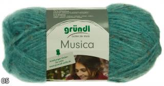 Příze Grundl Musica  (viskóza/akryl/polyamid, 50 g) číslo: 05