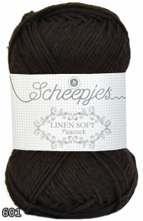 Příze Scheepjes Linen Soft  (len/bavlna/akryl, 50 g) číslo: 601