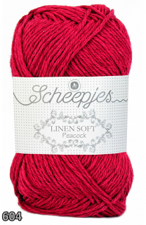 Příze Scheepjes Linen Soft  (len/bavlna/akryl, 50 g) číslo: 604