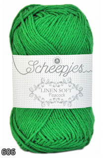 Příze Scheepjes Linen Soft  (len/bavlna/akryl, 50 g) číslo: 606