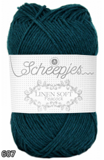 Příze Scheepjes Linen Soft  (len/bavlna/akryl, 50 g) číslo: 607