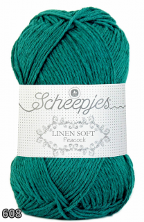 Příze Scheepjes Linen Soft  (len/bavlna/akryl, 50 g) číslo: 608