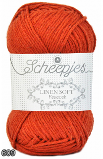 Příze Scheepjes Linen Soft  (len/bavlna/akryl, 50 g) číslo: 609