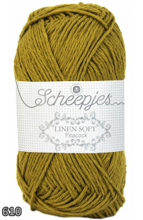 Příze Scheepjes Linen Soft  (len/bavlna/akryl, 50 g) číslo: 610